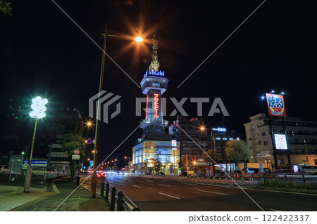 [Fixed price] Night view of Beppu Tower (before renewal / November 2021 / Beppu City, Oita Prefecture) 122422337