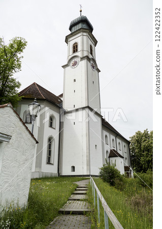 Pilgrimage church Maria Heimsuchung, Lechbruck, Munich Way of St. James, Bavaria, Germany 122422352