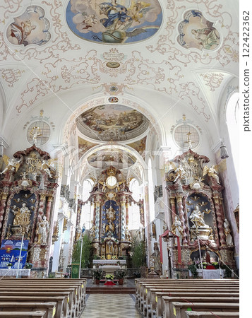 Pilgrimage church St. Nikolaus, Bernbeuren, Munich Way of St. James, Bavaria, Germany 122422362
