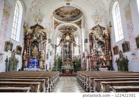 Pilgrimage church St. Nikolaus, Bernbeuren, Munich Way of St. James, Bavaria, Germany 122422381