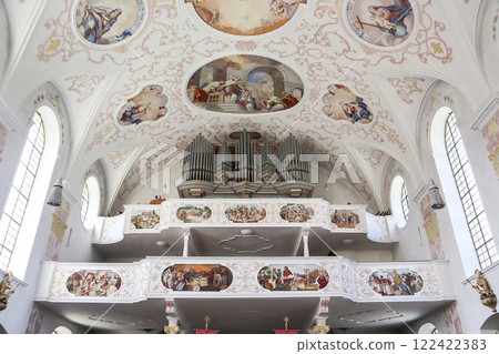 Pilgrimage church St. Nikolaus, Bernbeuren, Munich Way of St. James, Bavaria, Germany 122422383