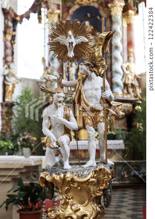 Pilgrimage church St. Nikolaus, Bernbeuren, Munich Way of St. James, Bavaria, Germany 122422384