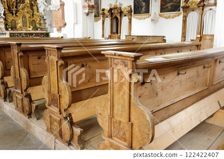 Pilgrimage church Rottenbuch, Munich Way of St. James, Bavaria, Germany 122422407
