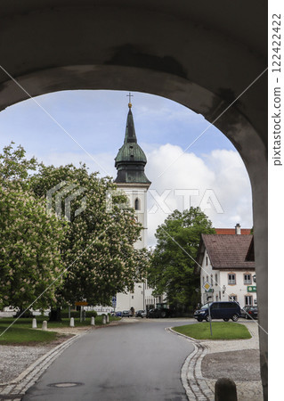 Pilgrimage church Rottenbuch, Munich Way of St. James, Bavaria, Germany 122422422
