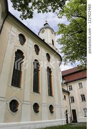 Pilgrimage church Wieskirche, Munich Way of St. James, Bavaria, Germany 122422460