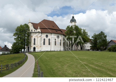 Pilgrimage church Wieskirche, Munich Way of St. James, Bavaria, Germany 122422467