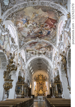 Pilgrimage church Steingaden, Munich Way of St. James, Bavaria, Germany 122422470