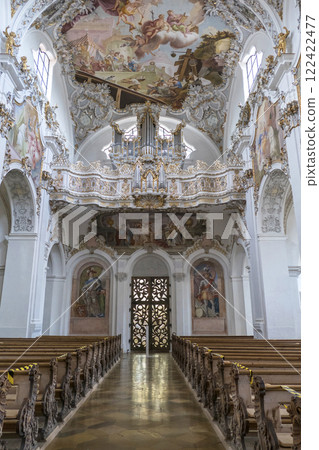 Pilgrimage church Steingaden, Munich Way of St. James, Bavaria, Germany Pilgrimage church Steingaden, Munich Way of St. James, Bavaria, Germany 122422477