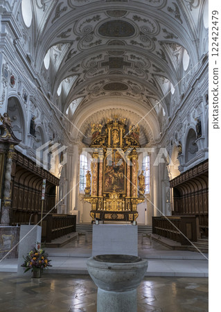 Pilgrimage church Steingaden, Munich Way of St. James, Bavaria, Germany Pilgrimage church Steingaden, Munich Way of St. James, Bavaria, Germany 122422479
