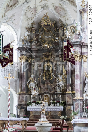 Church  at the Munich Way of St. James, Bavaria, Germany 122422495