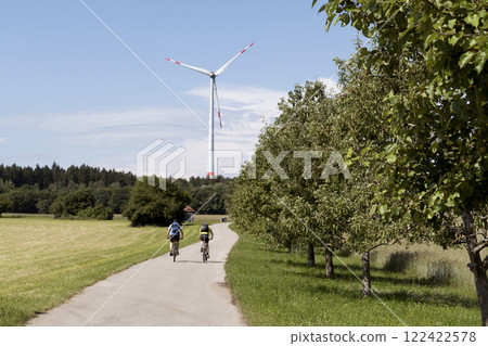 Hiking trail from Schaftlarn to Andechs, Munich Way of St. James, Bavaria, Germany 122422578