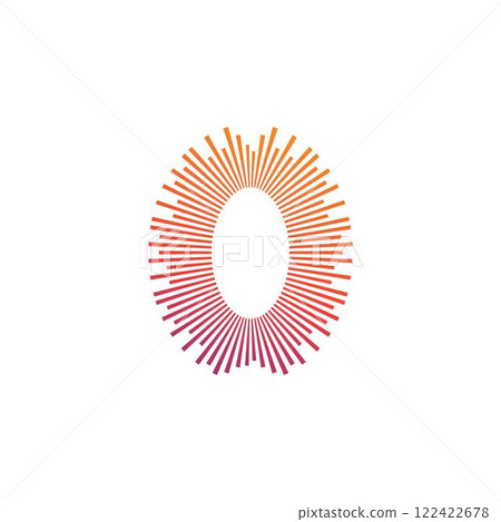 sound wave ilustration logo vector 122422678