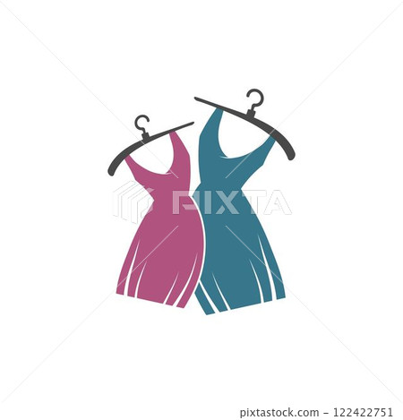 Clothes shop fashion logo vector 122422751