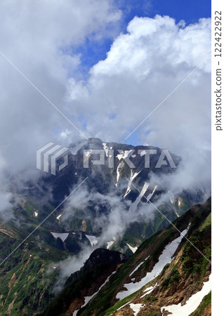 [Fixed Price] Mt. Goryu and Mt. Kashima-yari seen from Happo-one in summer 122422922