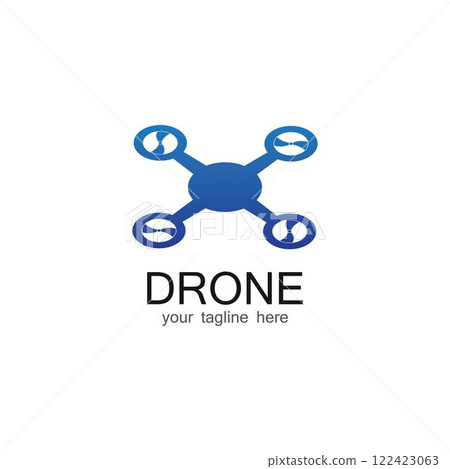 Drone Logo Template Design Vector Drone Logo Template Design Vector 122423063