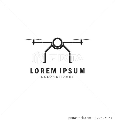Drone Logo Template Design Vector 122423064