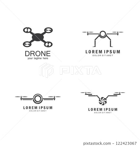 Drone Logo Template Design Vector 122423067