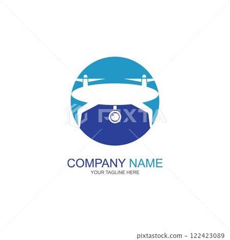 Drone Logo Template Design Vector 122423089
