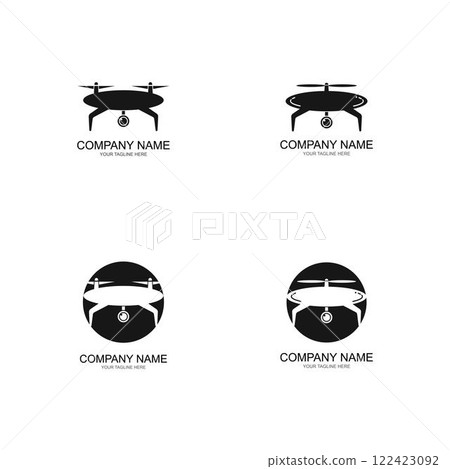 Drone Logo Template Design Vector 122423092