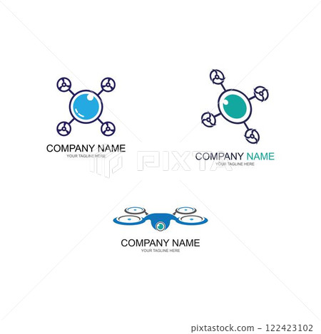 Drone Logo Template Design Vector 122423102