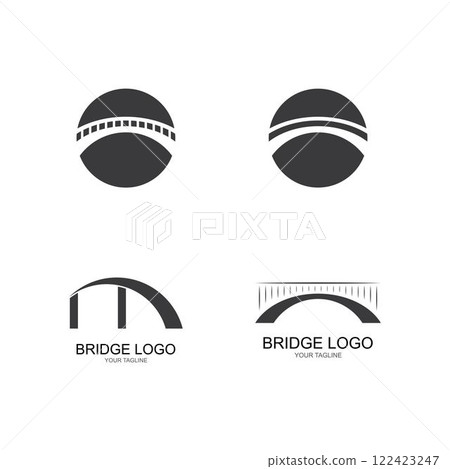 bridge Logo Template vector 122423247