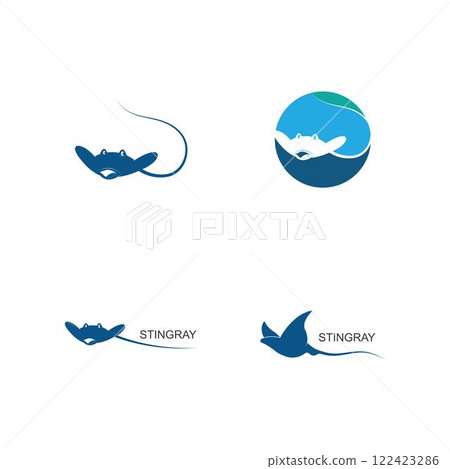 Stingray logo ilustration vector Stingray logo ilustration vector 122423286