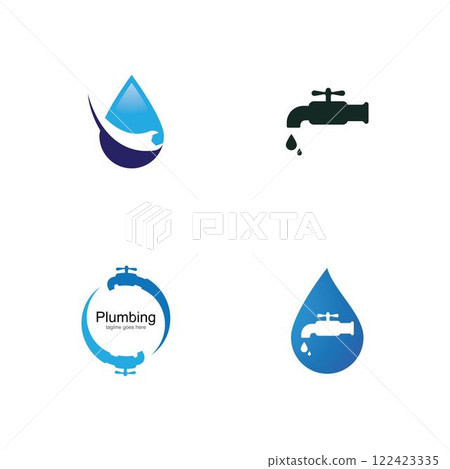 Plumbing logo vector design Plumbing logo vector design 122423335