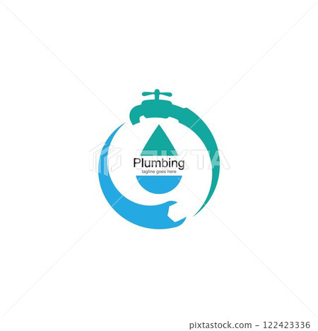 Plumbing logo vector design 122423336