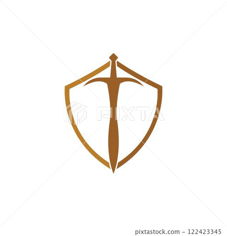 Sword logo vector flat design 122423345