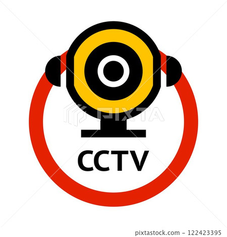 CCTV sticker, video surveillance CCTV sticker, video surveillance 122423395