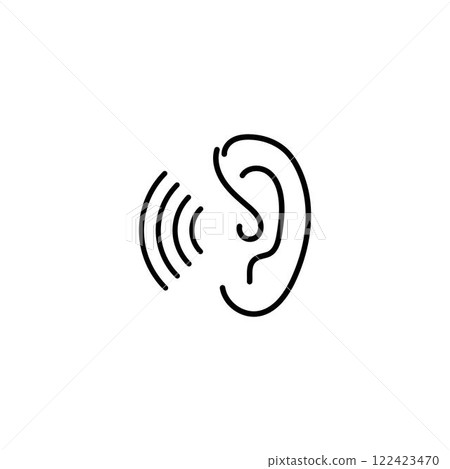 Hearing Logo Template vector Hearing Logo Template vector 122423470