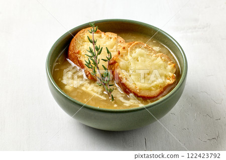 bowl of french onion soup bowl of french onion soup 122423792