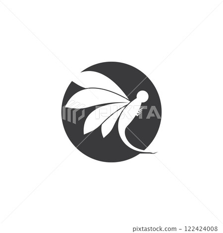 dragonfly logo icon vector template dragonfly logo icon vector template 122424008