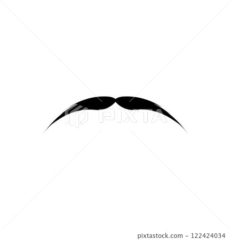 Mustache icon vector Mustache icon vector 122424034