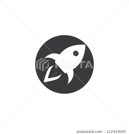 rocket logo icon vector 122424045