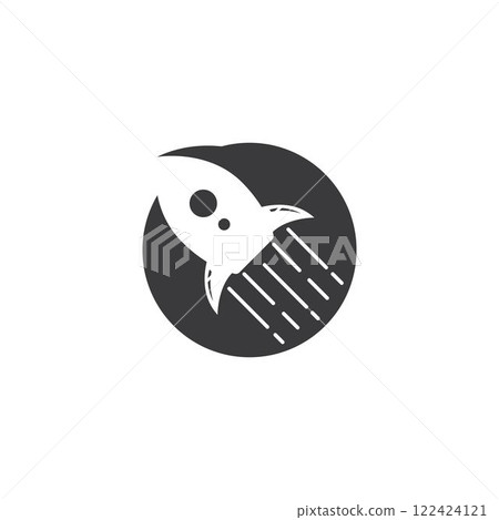 rocket logo icon vector 122424121