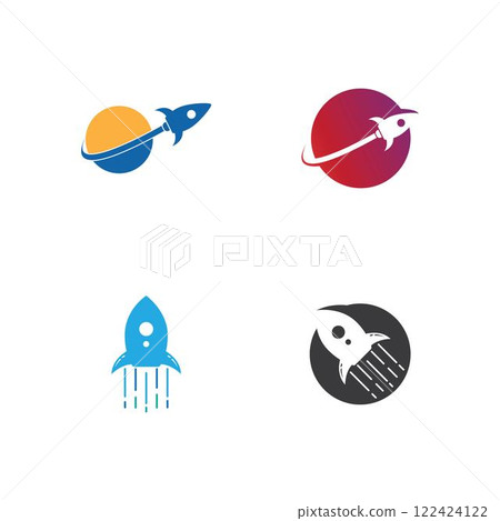rocket logo icon vector rocket logo icon vector 122424122