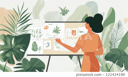 Designing in creative workspace. 122424190