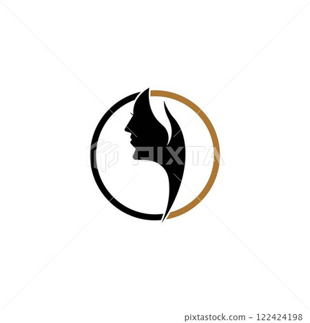 Beauty Women face silhouette character Beauty Women face silhouette character 122424198