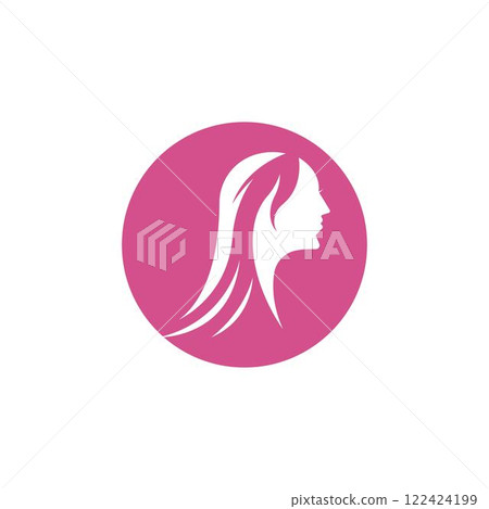 Beauty Women face silhouette character Beauty Women face silhouette character 122424199