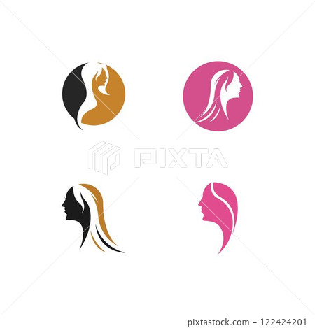 Beauty Women face silhouette character Beauty Women face silhouette character 122424201