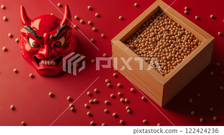 惡魔面具與節分豆 惡魔面具與節分豆 122424236