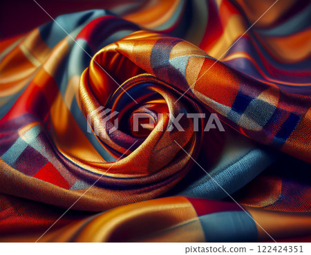 Fabric background image material: Colorful check Fabric background image material: Colorful check 122424351