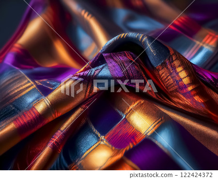 布料背景圖像素材彩色格子 布料背景圖像素材彩色格子 122424372