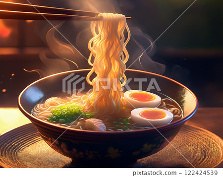 Delicious ramen anime style Delicious ramen anime style 122424539