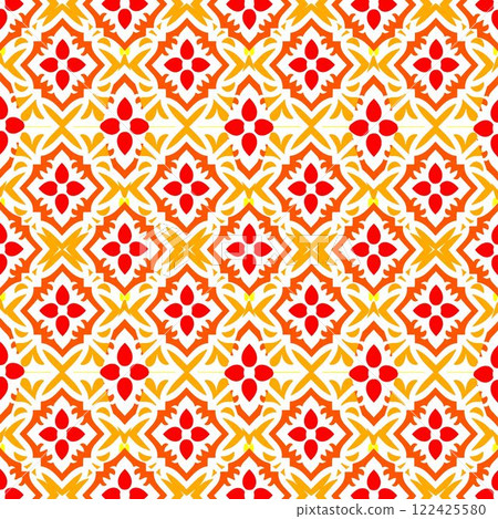 seamless pattern with abstract geometric shapes. vector illustration. 122425580