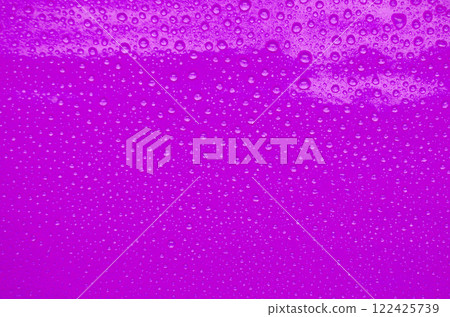 Detailed View of Droplets Resting on Maroon Background Detailed View of Droplets Resting on Maroon Background 122425739