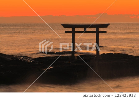 Ibaraki Prefecture Oarai Isosaki Shrine/Kamiiso Torii Ibaraki Prefecture Oarai Isosaki Shrine/Kamiiso Torii 122425938