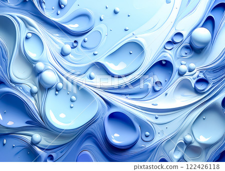 Colorful paint abstract image material Blue Light blue 122426118