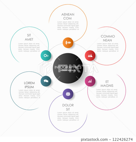 Infographic design template with place for your data. Vector illustration. Infographic design template with place for your data. Vector illustration. 122426274